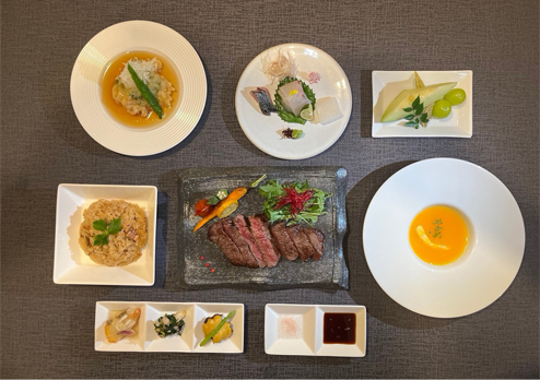 アシズリテルメコース料理